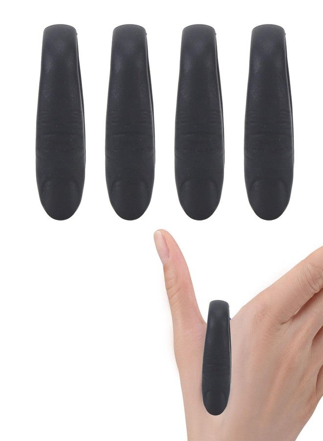 ZJchao 4pcs Thumb Acupoint Clip, Magnetic Acupressure Hand Clip Stress Reduction Wearable Magnets Headache Migraine Relief Clip (Black) - Image 1